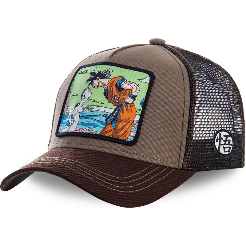 cappelli-curva-marrone-snapback-goku-vs-frieza-dragon-ball-di-capslab