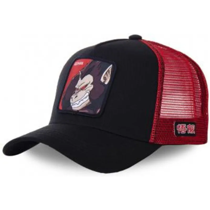 cappellino-trucker-nero-e-rosso-saiyan-great-ape-sai-dragon-ball-di-capslab