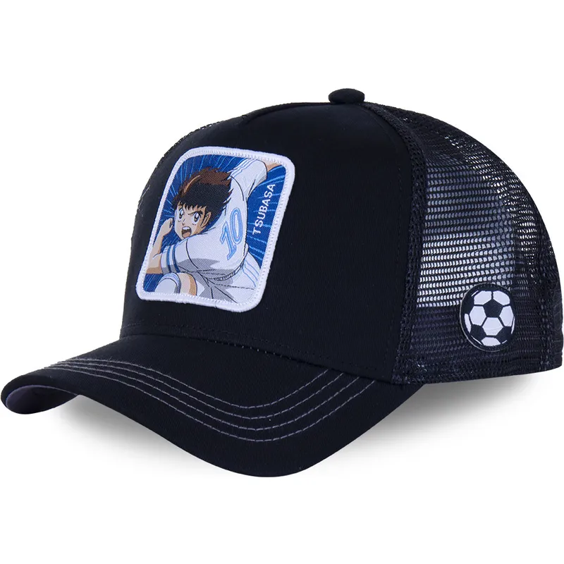 cappelli-curva-nero-snapback-oliver-atom-campioni-oliver-e-benji-di-capslab