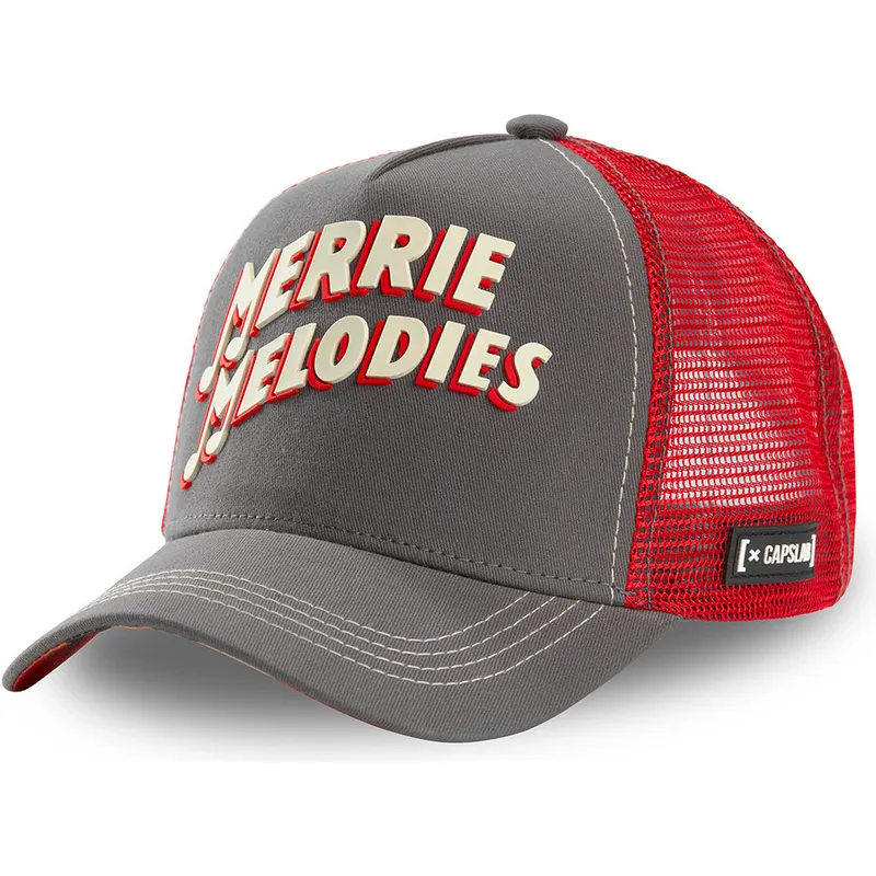 cappelli-curva-grigio-snapback-merrie-melodies-looney-tunes-di-capslab