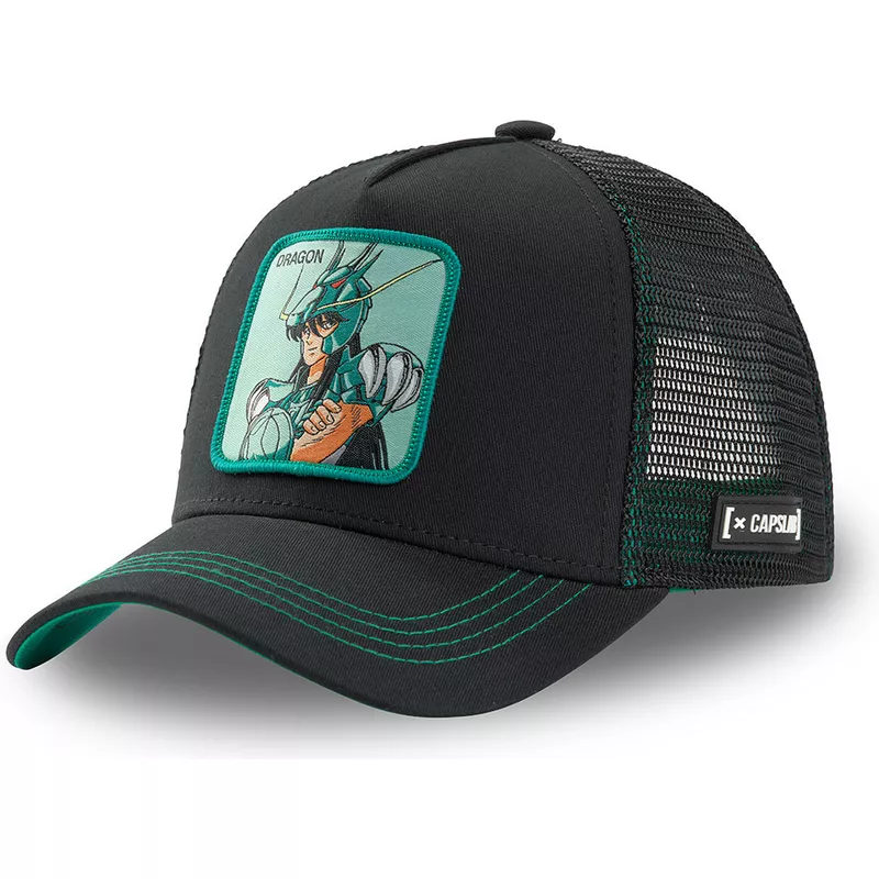 capslab-dragon-shiryu-dra3-saint-seiya-knights-of-the-zodiac-black-trucker-hat