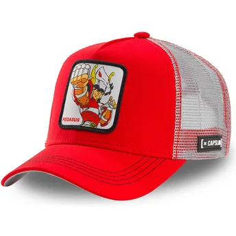 cappellino-trucker-rosso-e-bianco-seiya-di-pegasus-peg1-saint-seiya-i-cavalieri-dello-zodiaco-di-capslab