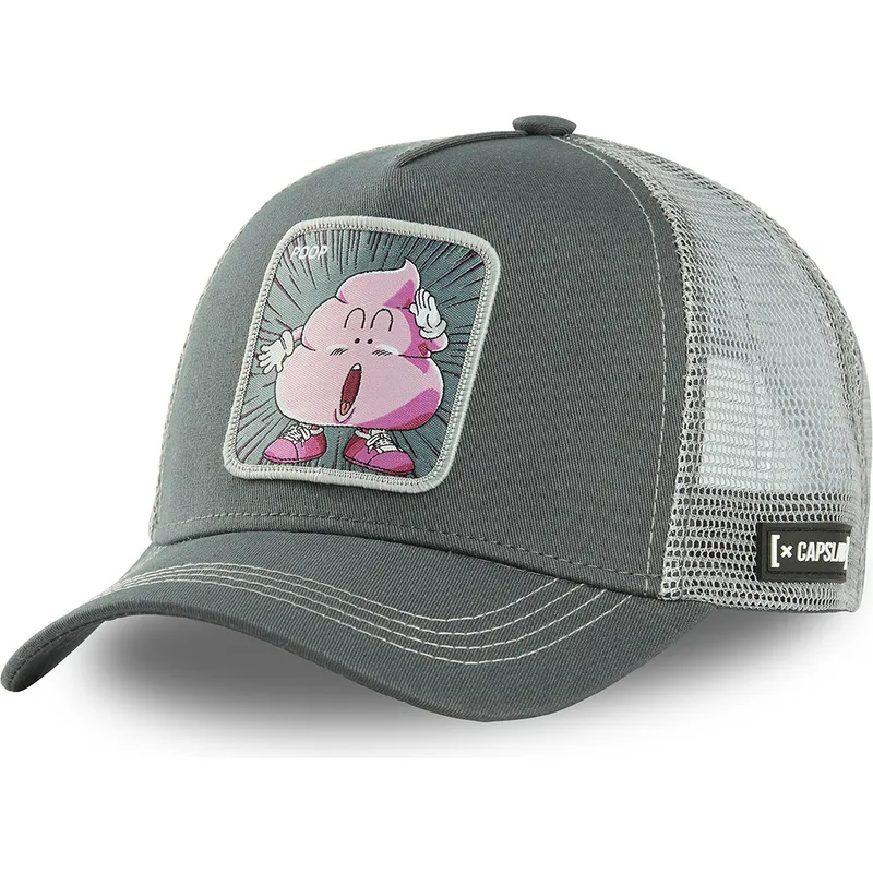 cappelli-curva-grigio-snapback-cacca-dr-slump-di-capslab cappelli-curva-grigio-snapback-cacca-dr-slump-di-capslab