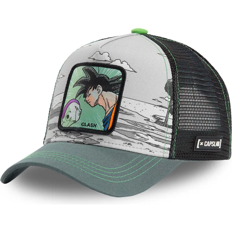 cappelli-curva-grigio-snapback-goku-vs-frieza-dragon-ball-di-capslab