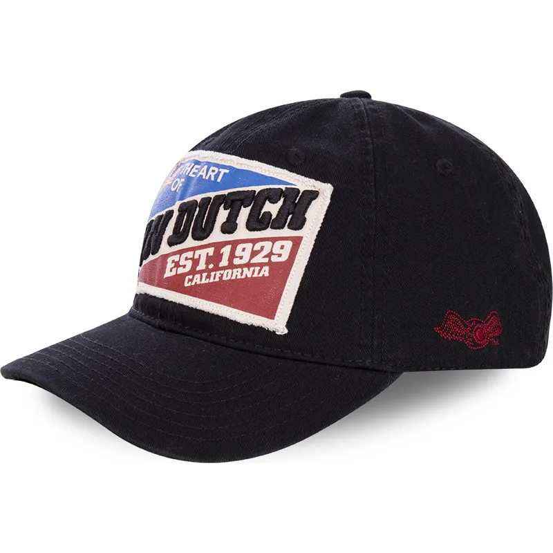 cappello-curvo-nero-regolabile-heart-of-california-patriot-di-von-dutch
