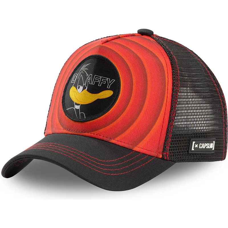 cappelli-curva-rosso-snapback-paperino-looney-tunes-di-capslab