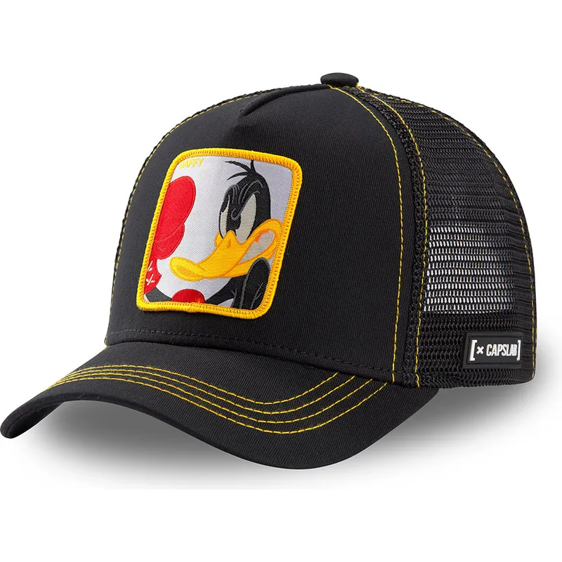 cappellino-trucker-nero-daffy-duck-loo-duk2-looney-tunes-di-capslab