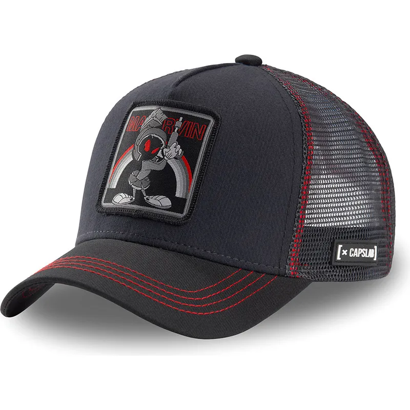 cappelli-curva-nero-snapback-marvin-il-marziano-looney-tunes-di-capslab