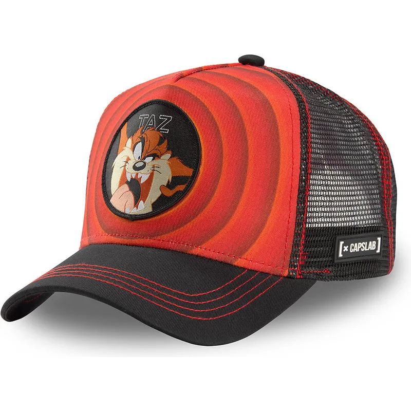 cappelli-curva-rosso-snapback-diablo-diavolo-della-tasmania-looney-tunes-di-capslab