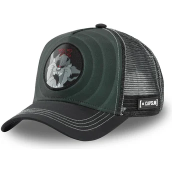 cappellino-trucker-nero-diavolo-della-tasmania-bullseye-color-rings-loo-taz2-looney-tunes-di-capslab