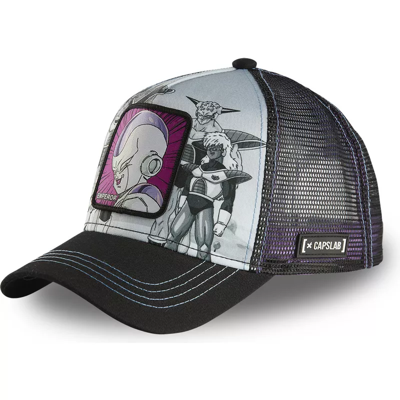 capslab-frieza-arm-cl-dragon-ball-grey-and-black-trucker-hat