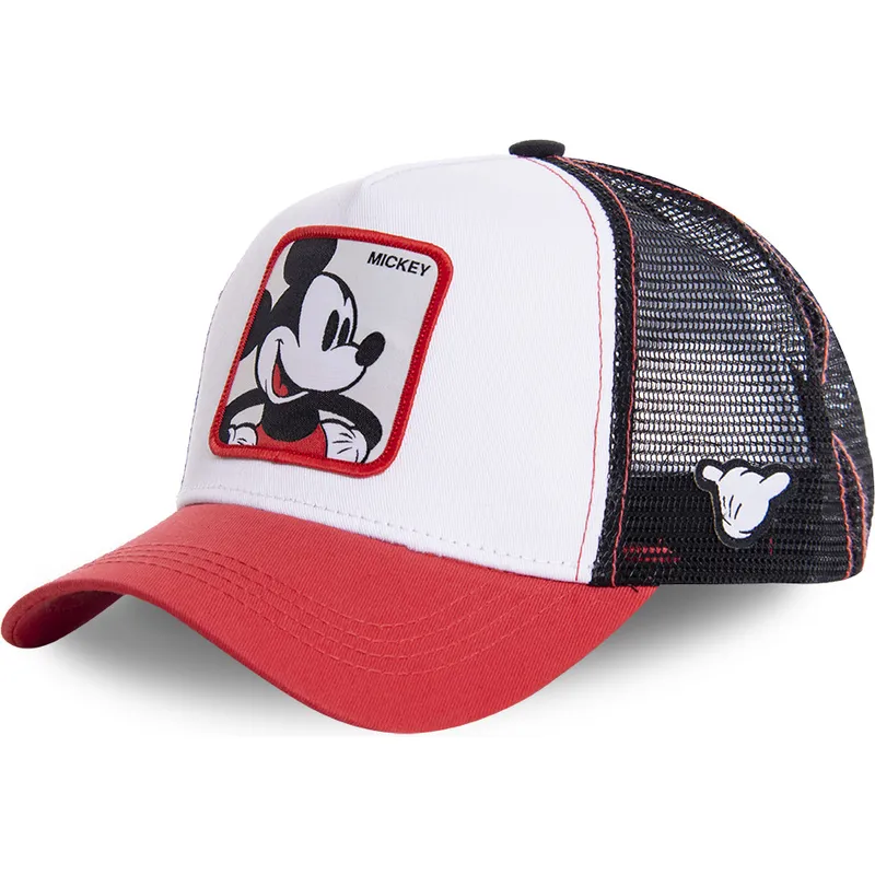cappelli-curva-bianco-snapback-per-bambino-mickey-mouse-disney-di-capslab