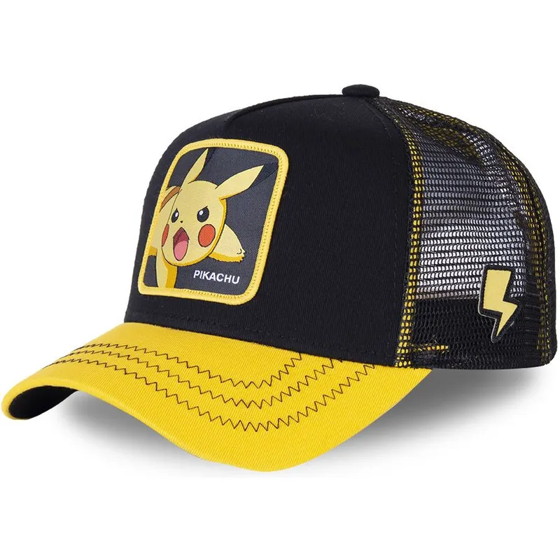 cappellino-trucker-nero-e-giallo-per-bambino-pikachu-kidpik6-pokemon-di-capslab