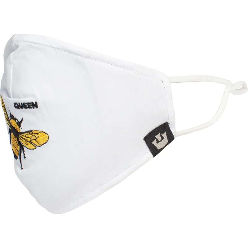 mascherine-e-protezione-bianco-dei-mascarilla-reutilizable-blanca-abeja-buzzy-bee-the-farm-di-goorin-bros