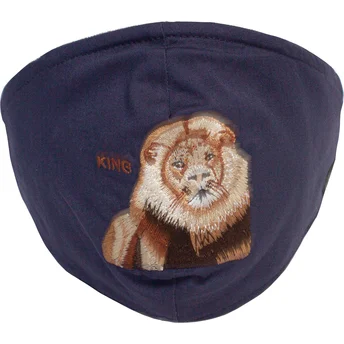 mascherine-e-protezione-blu-marino-dei-mascarilla-reutilizable-azul-marino-leon-mane-cat-the-farm-di-goorin-bros