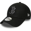 cappellino-curvo-nero-regolabile-9forty-diamond-era-essential-dei-boston-red-sox-mlb-di-new-era