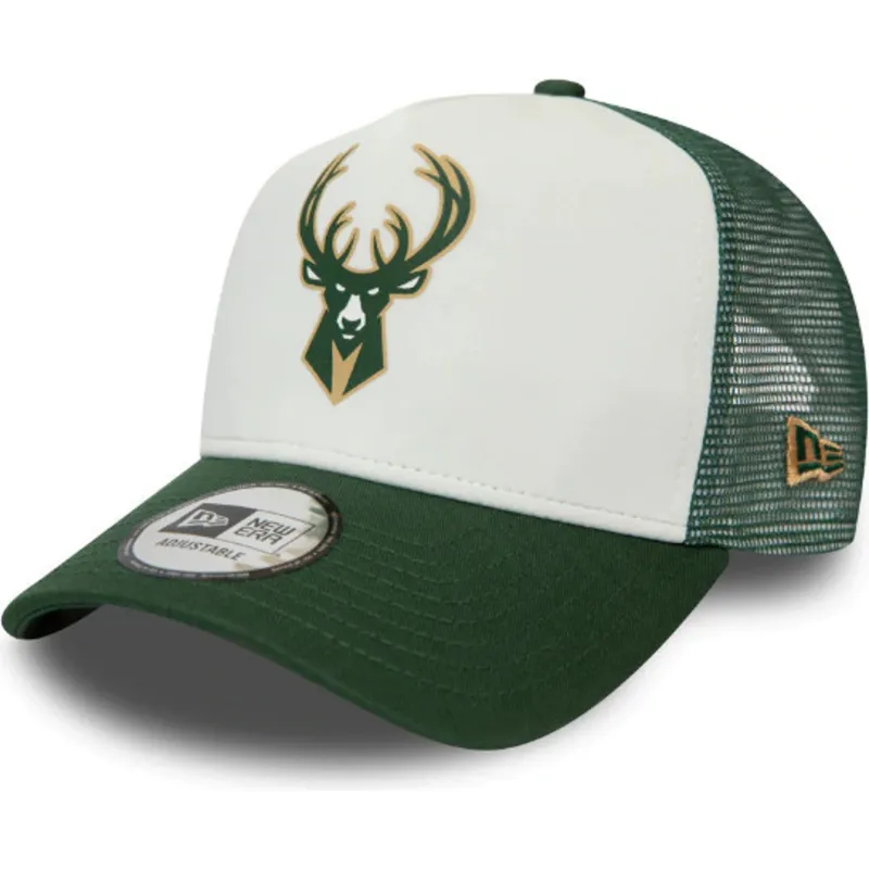 berretto-trucker-bianco-e-verde-team-colour-block-a-frame-dei-milwaukee-bucks-nba-di-new-era