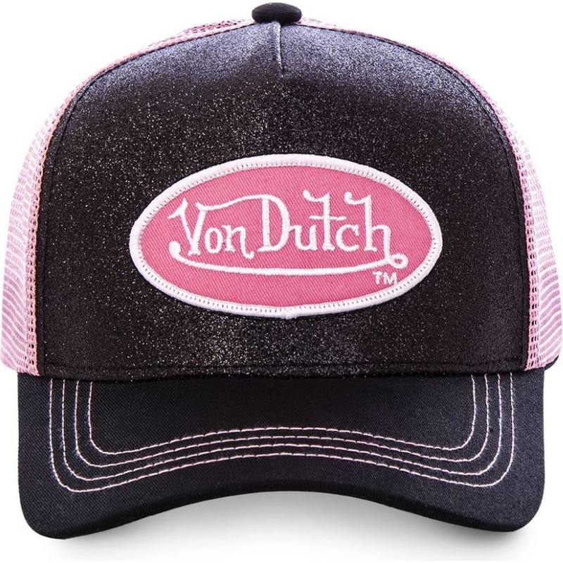 Von Dutch FLAK BLA Black and Pink Trucker Hat: Caphunters.it