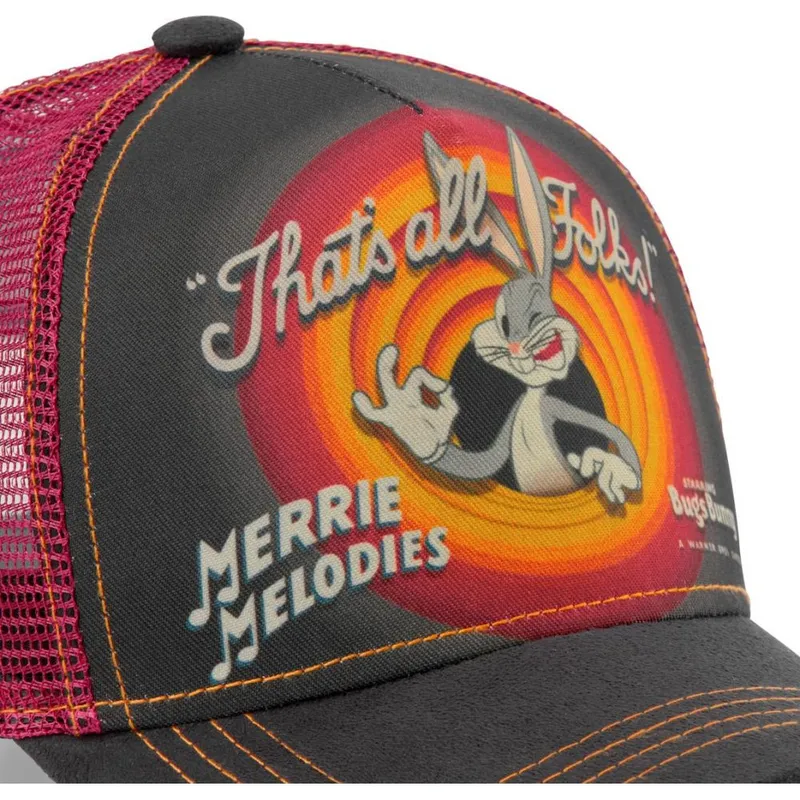 Cappellino Looney Tunes Uomo Donna - Berretto Trucker Bugs Bunny Originale, Regolabile, Collezione Capslab