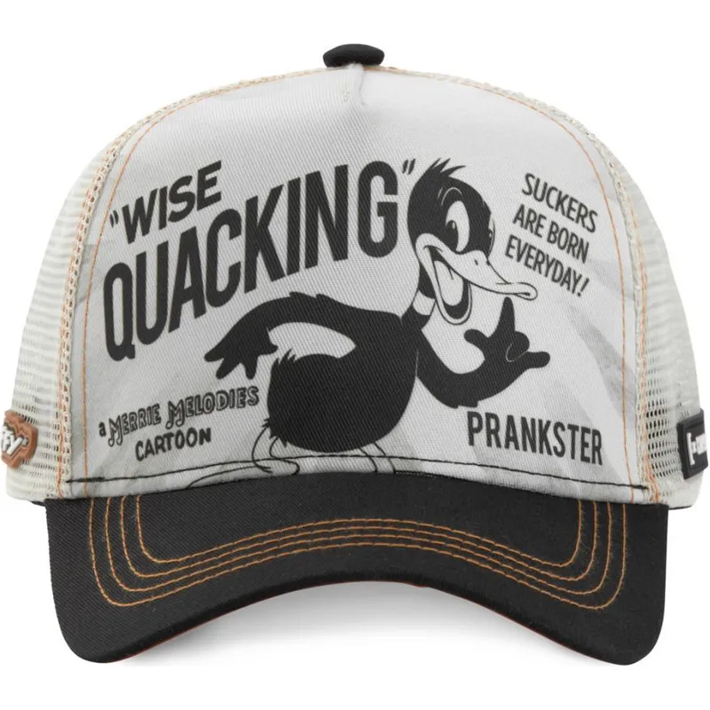 cappelli-curva-bianco-snapback-paperino-looney-tunes-di-capslab