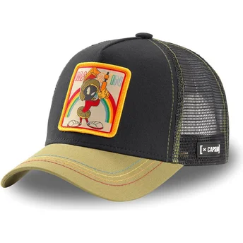 cappello-trucker-nero-e-kaki-marvin-il-marziano-loo-mar1-looney-tunes-di-capslab