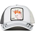 cappellino-trucker-bianco-e-grigio-con-pappagallo-cacatua-big-flirt-di-goorin-bros
