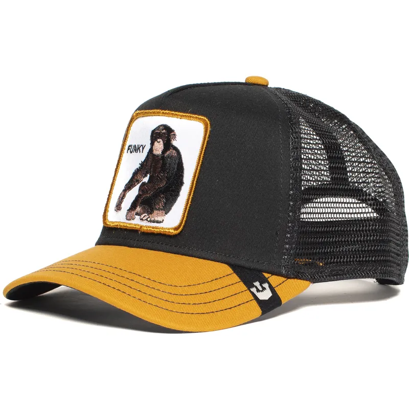 cappellino-trucker-nero-e-giallo-per-bambino-scimmietta-little-monkey-di-goorin-bros