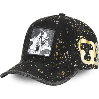 cappelli-curva-nero-cinghia-regolabile-diablo-diavolo-della-tasmania-looney-tunes-di-capslab
