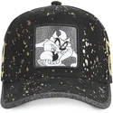 cappelli-curva-nero-cinghia-regolabile-diablo-diavolo-della-tasmania-looney-tunes-di-capslab