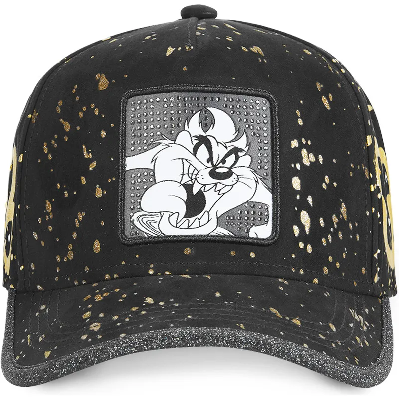 cappelli-curva-nero-cinghia-regolabile-diablo-diavolo-della-tasmania-looney-tunes-di-capslab