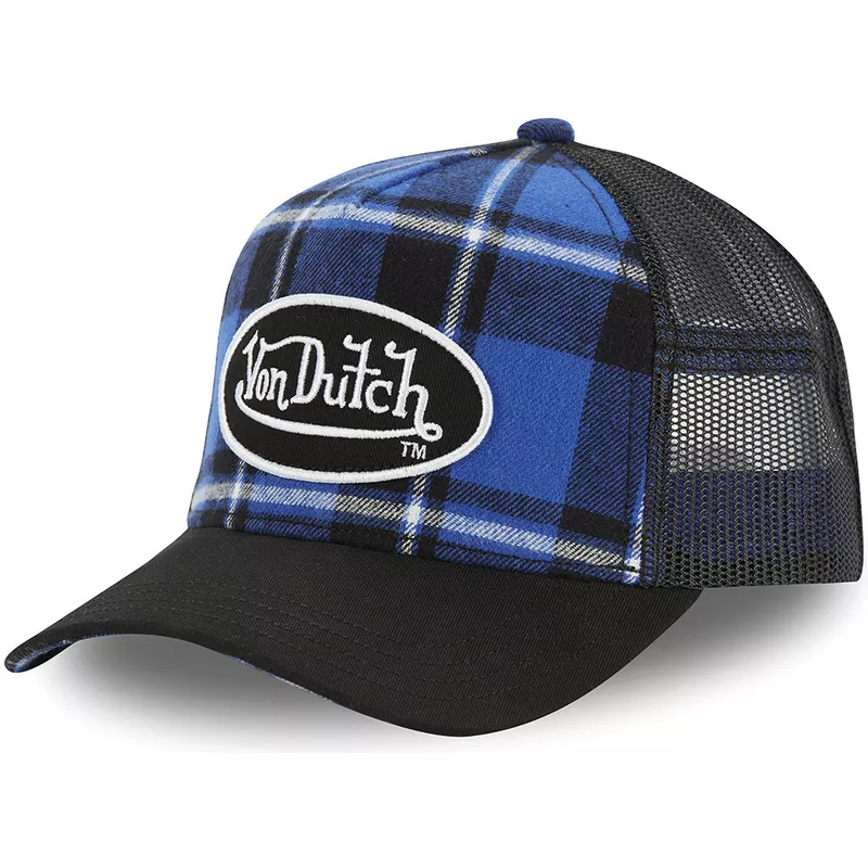 von-dutch-car-a3-blue-checkered-trucker-hat