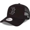 cappellino-trucker-nero-con-logo-nero-tonal-mesh-a-frame-dei-boston-red-sox-mlb-di-new-era