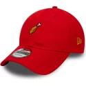 new-era-curved-brim-9twenty-food-chicken-drumstick-red-adjustable-cap