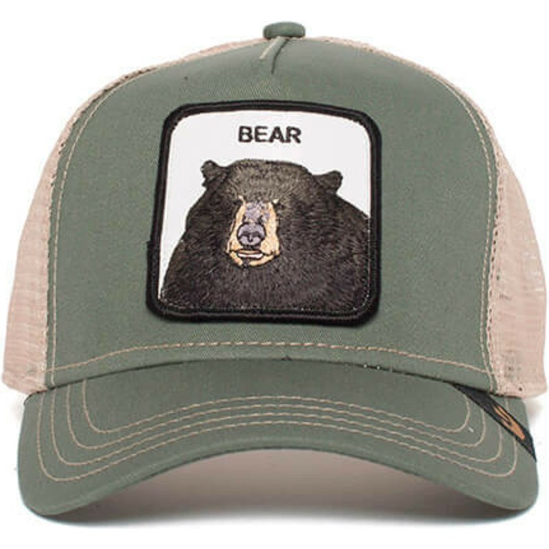 cappellino-trucker-verde-orso-drew-bear-di-goorin-bros