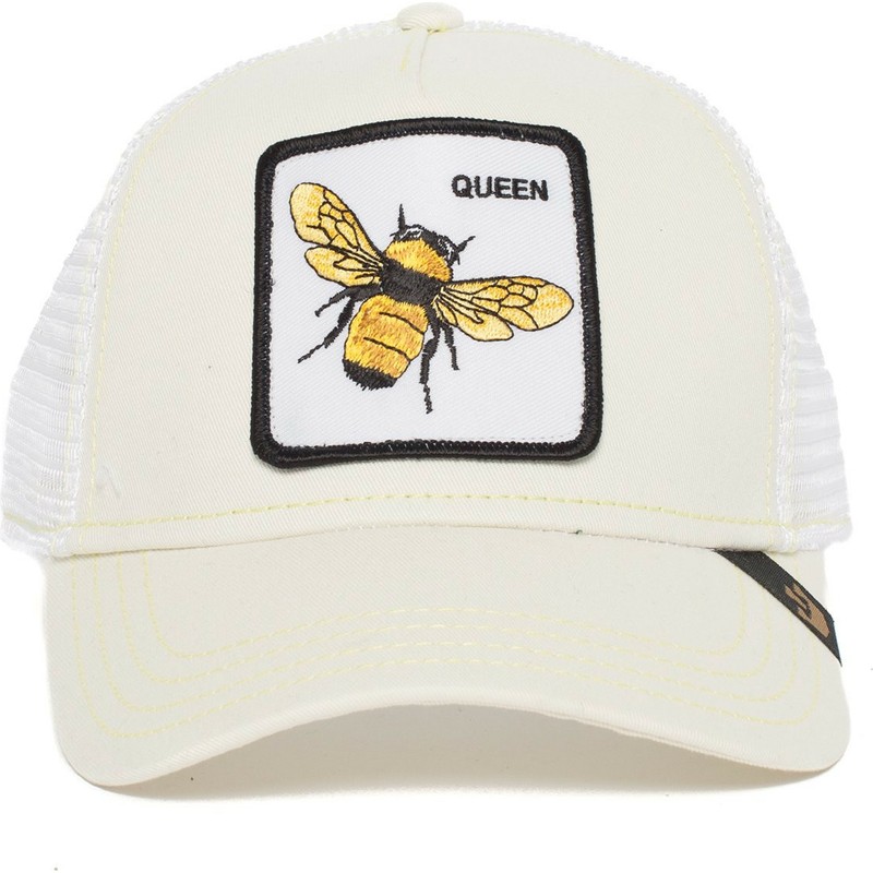 cappellino-trucker-bianco-ape-queen-bee-di-goorin-bros
