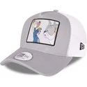 cappellino-trucker-grigio-e-bianco-a-frame-tom-e-jerry-looney-tunes-di-new-era