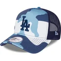 cappellino-trucker-mimetico-blu-con-logo-blu-a-frame-dei-los-angeles-dodgers-mlb-di-new-era