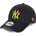 cappelli-curva-blu-marino-cinghia-regolabile-dorado-9forty-league-essential-dei-new-york-yankees-mlb-di-new-era