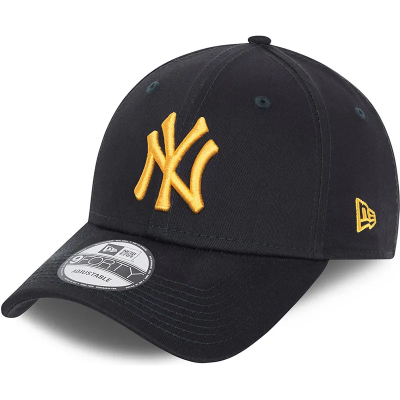 cappelli-curva-blu-marino-cinghia-regolabile-dorado-9forty-league-essential-dei-new-york-yankees-mlb-di-new-era