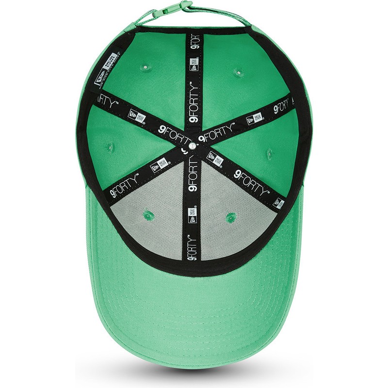 New Era Curved Brim 9FORTY Summer Palm Springs Green Adjustable Cap:  Caphunters.it