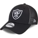 cappellino-curvo-nero-regolabile-9forty-mesh-underlay-dei-las-vegas-raiders-nfl-di-new-era