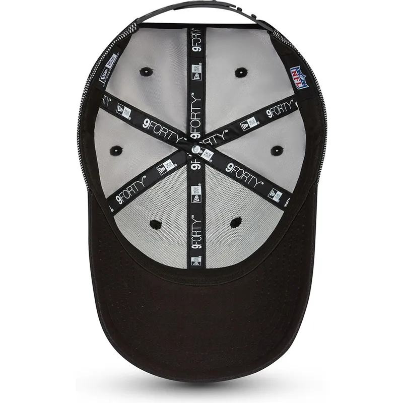 cappellino-curvo-nero-regolabile-9forty-mesh-underlay-dei-las-vegas-raiders-nfl-di-new-era