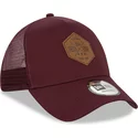 new-era-a-frame-9forty-heritage-patch-maroon-trucker-hat