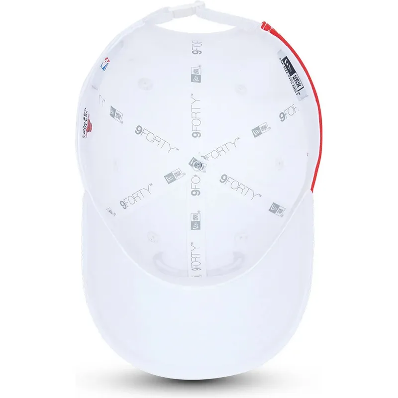 cappelli-curva-bianco-cinghia-regolabile-9forty-side-mark-dei-chicago-bulls-nba-di-new-era cappelli-curva-bianco-cinghia-regolabile-9forty-side-mark-dei-chicago-bulls-nba-di-new-era