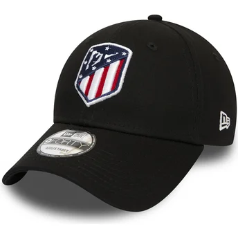 cappellino-nero-con-visiera-curva-regolabile-9forty-essential-dell-atletico-de-madrid-lfp-di-new-era