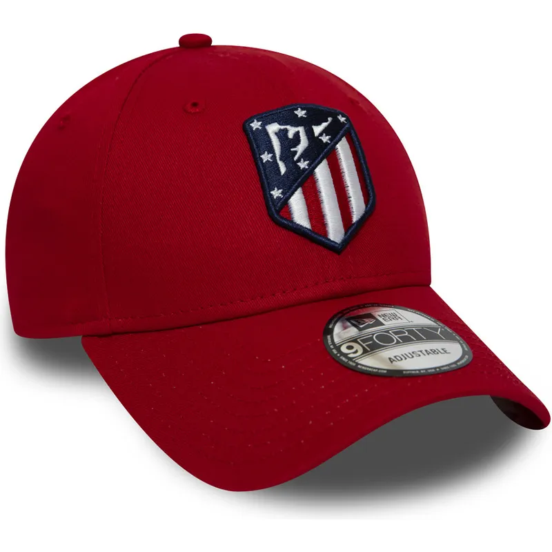 cappelli-curva-rosso-cinghia-regolabile-9forty-essential-de-atletico-dei-atletico-de-madrid-lfp-di-new-era