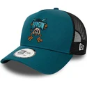 cappellino-trucker-blu-character-a-frame-diavolo-della-tasmania-looney-tunes-di-new-era