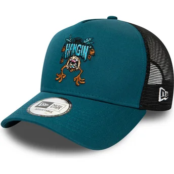 cappellino-trucker-blu-character-a-frame-diavolo-della-tasmania-looney-tunes-di-new-era