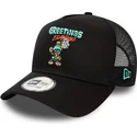 cappellino-trucker-nero-character-a-frame-marvin-il-marziano-looney-tunes-di-new-era