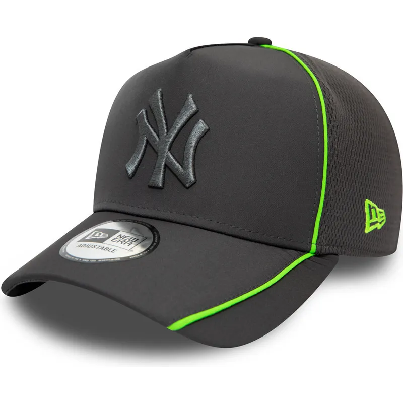 cappelli-curva-grigio-snapback-feather-pipe-a-frame-dei-new-york-yankees-mlb-di-new-era